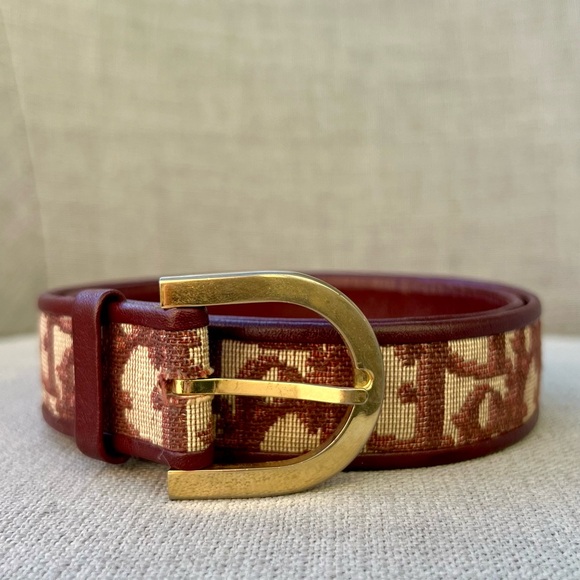 Dior Accessories - Dior Trotter Belt Bordeaux